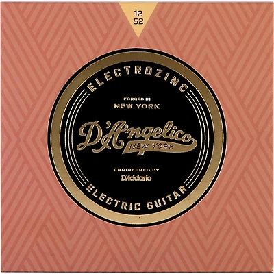 D'Angelico Electrozinc Jazz 12-52 Light Electric Guitar Strings