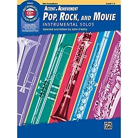 Alfred Accent on Achievement Pop, Rock, and Movie Instrumental Solos Alto Saxophone Book, Level 1-3