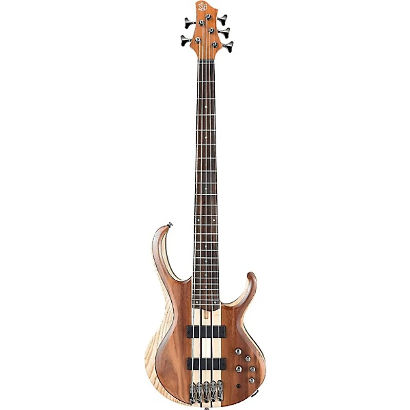 Ibanez BTB745 5-String Electric Bass Guitar Low Gloss Natural