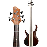 Ibanez BTB745 5-String Electric Bass Guitar Low Gloss Natural