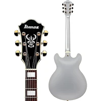 Ibanez Artcore AS73G Semi-Hollow Electric Guitar - Moonstone Silver Flat