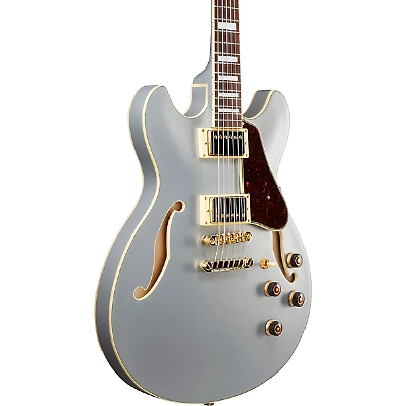 Ibanez Artcore AS73G Semi-Hollow Electric Guitar - Moonstone Silver Flat