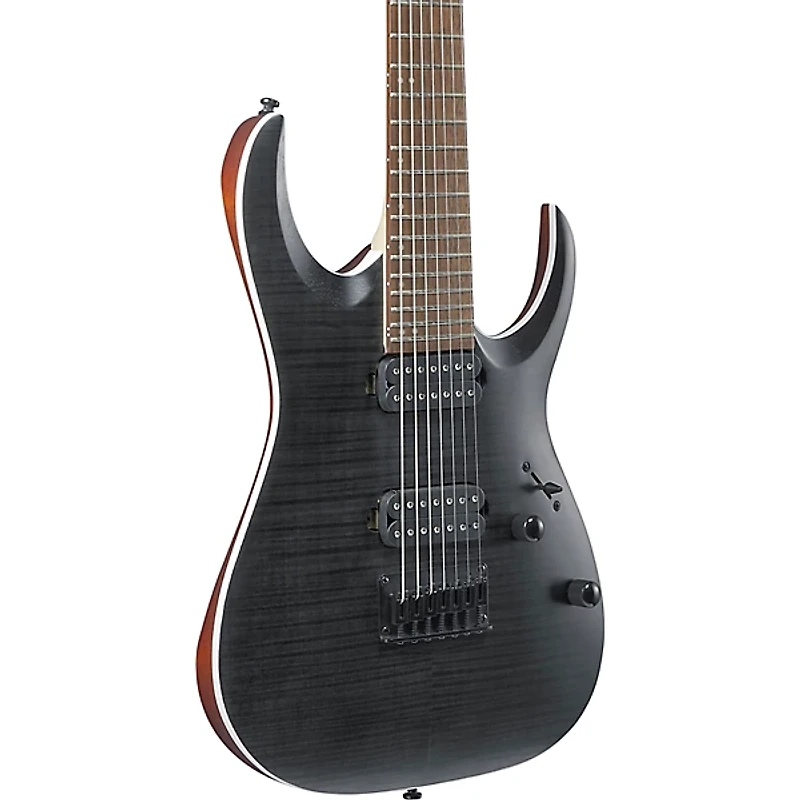 Ibanez RGA Series RGA742FM 7-String Electric Guitar Transparent Gray Flat
