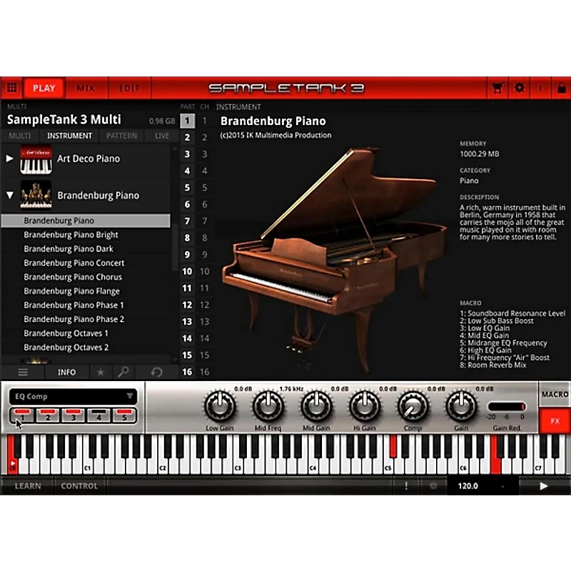 IK Multimedia Brandenburg Piano