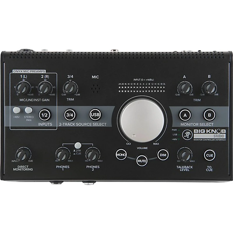 Mackie Big Knob Studio 3x2 Studio Monitor Controller and Interface - 192kHz USB I/O