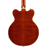 Gretsch Guitars G6609TFM Players Edition Broadkaster Center Block Electric Guitar With String-Thru Bigsby and Flame Maple Bourbon Stain