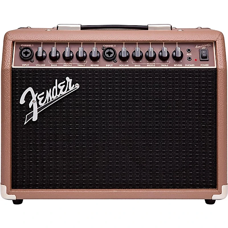 Fender Acoustasonic 40 40W 2x6.5 Acoustic Guitar Amplifier Brown