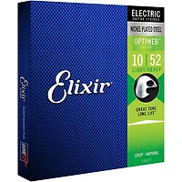 Elixir Electric Guitar Strings With OPTIWEB Coating, Light/Heavy (.010-.052) 2-Pack
