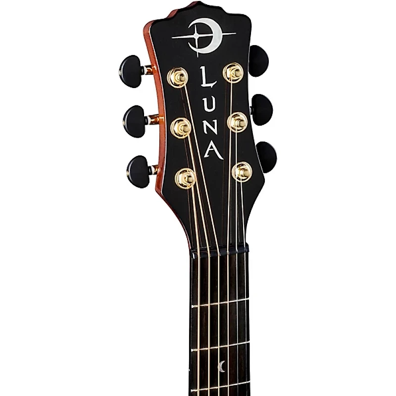 Luna Vista Deer Tropical Wood Acoustic-Electric Guitar Natural