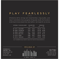 D'Addario NYXL1046 Light 3-Pack Electric Guitar Strings and NS Reflex Capo Antique Bronze