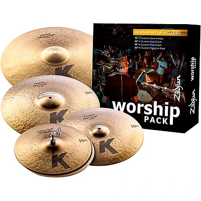 Zildjian K Custom Worship Cymbal Pack With Free 16" Crash