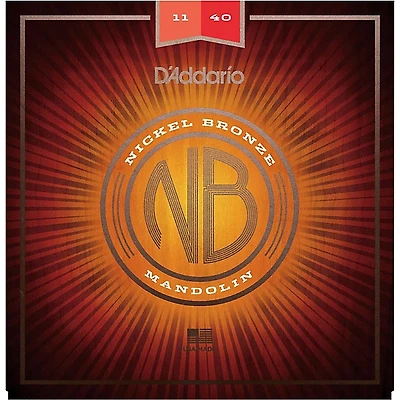 D'Addario NBM1140 Nickel Bronze Medium Mandolin Strings (11-40)