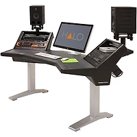 Argosy Halo Plus Workstation Desk With Original Hautelink Pattern Desktop