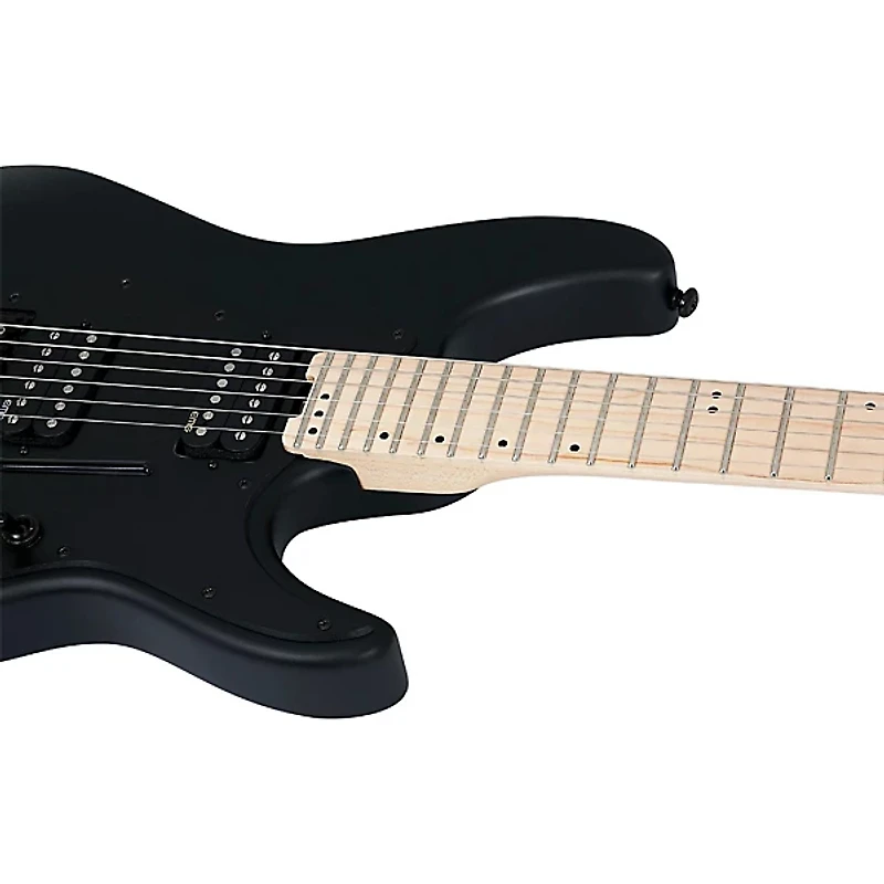 Schecter Guitar Research Sun Valley Super Shredder FR SFG Electric Guitar Satin Black Black Pickguard