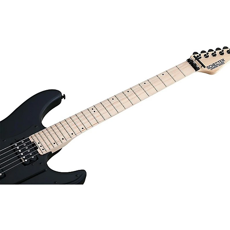 Schecter Guitar Research Sun Valley Super Shredder FR SFG Electric Guitar Satin Black Black Pickguard