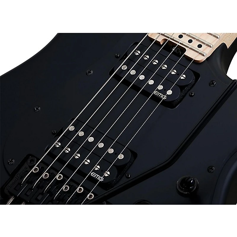 Schecter Guitar Research Sun Valley Super Shredder FR SFG Electric Guitar Satin Black Black Pickguard