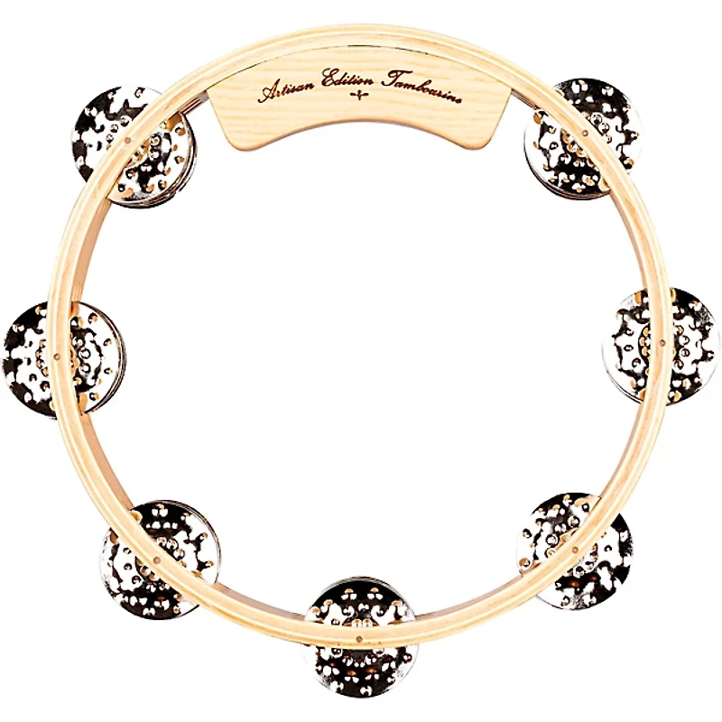 MEINL Artisan Edition Compact Tambourine with Steel Jingles 3 Row 8 in.