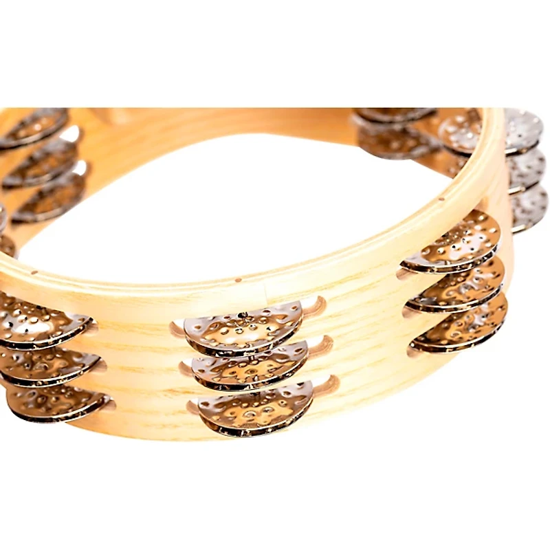 MEINL Artisan Edition Compact Tambourine with Steel Jingles 3 Row 8 in.