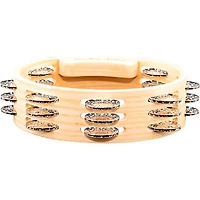 MEINL Artisan Edition Compact Tambourine with Steel Jingles 3 Row 8 in.