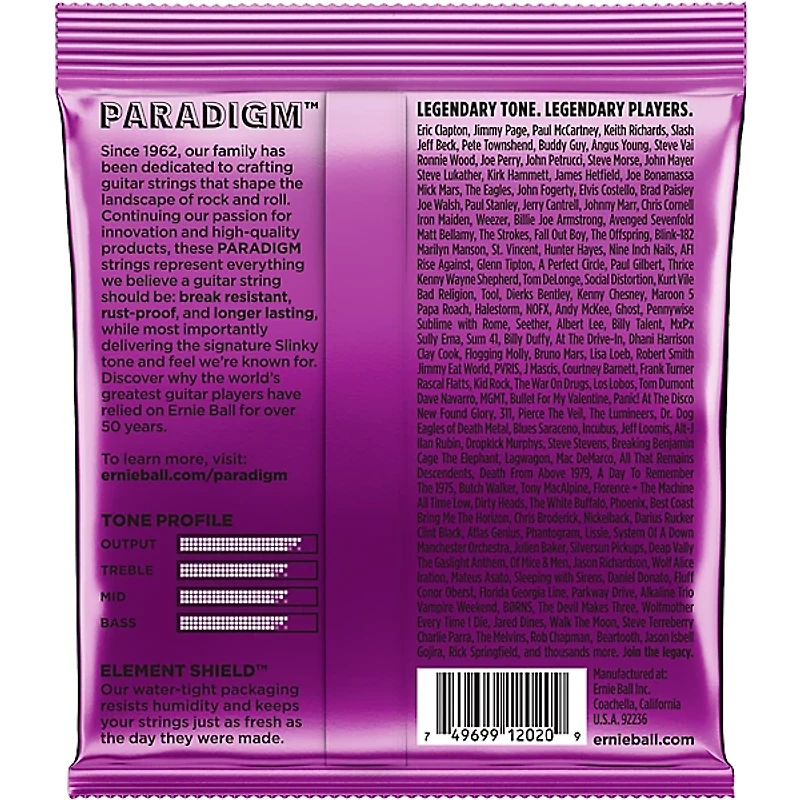 Ernie Ball Paradigm Power Slinky Electric Guitar Strings