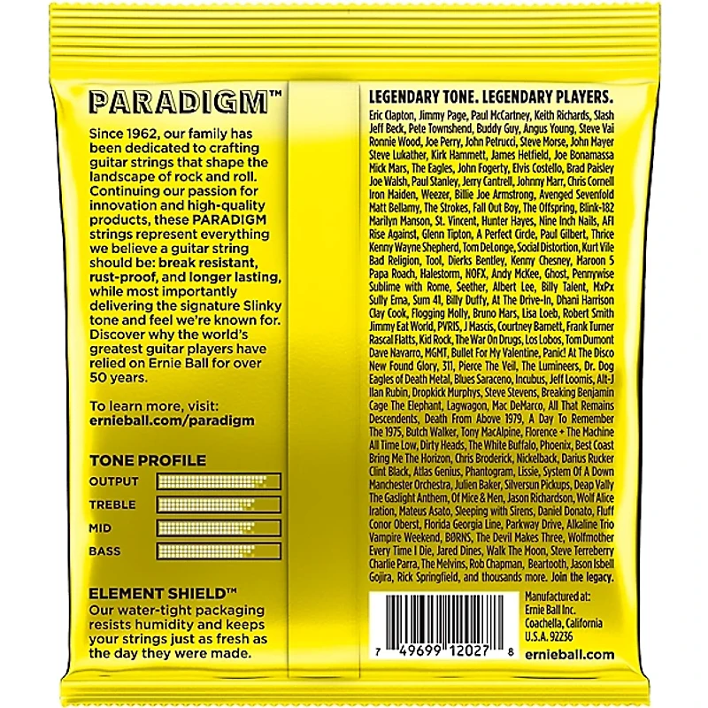Ernie Ball Paradigm Beefy Slinky Electric Guitar Strings