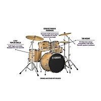 Yamaha Rydeen 5-Piece Shell Pack With 20" Bass Drum