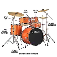 Yamaha Rydeen 5-Piece Shell Pack With 22" Bass Drum -