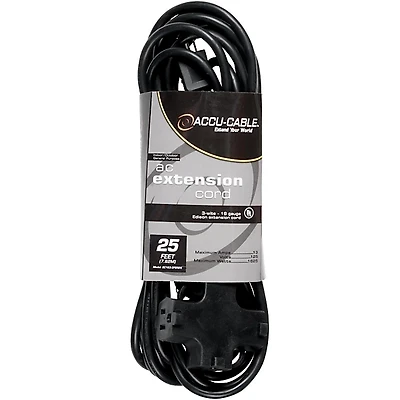American DJ EC163-3FER 16 Gauge 3-Way IEC Power Extension Cord