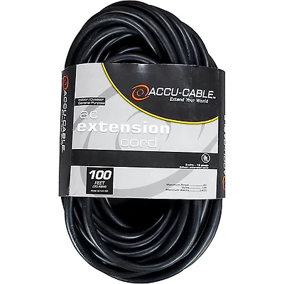 American DJ EC123 12 Gauge IEC Power Extension Cord