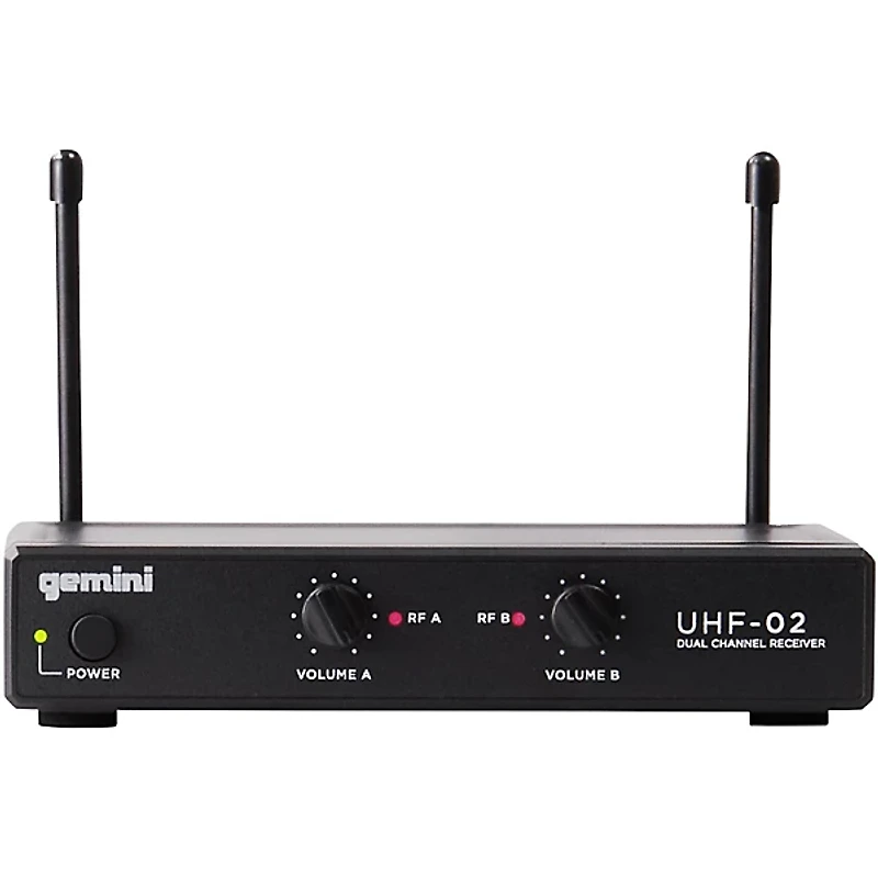 Gemini UHF-02HL 2-Channel Wireless Headset/Lavalier Combo System S12