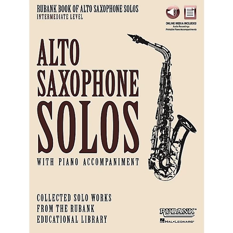 Hal Leonard Rubank Book of Alto Sax Solos