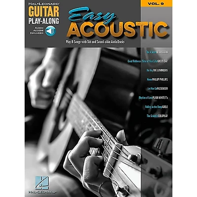 Hal Leonard Easy Acoustic Songs - Guitar Play-Along Vol. 9 Book/Online Audio