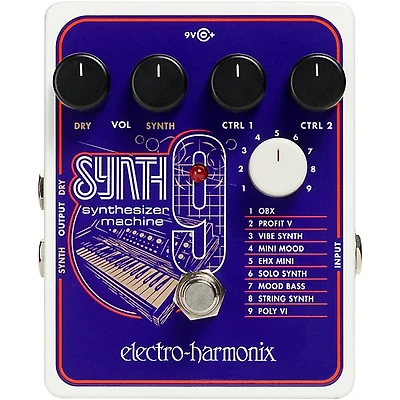 Electro-Harmonix SYNTH9 Synthesizer Machine Guitar Effects Pedal