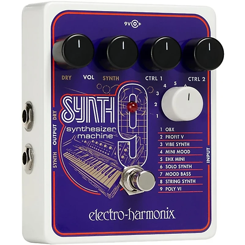 Electro-Harmonix SYNTH9 Synthesizer Machine Guitar Effects Pedal