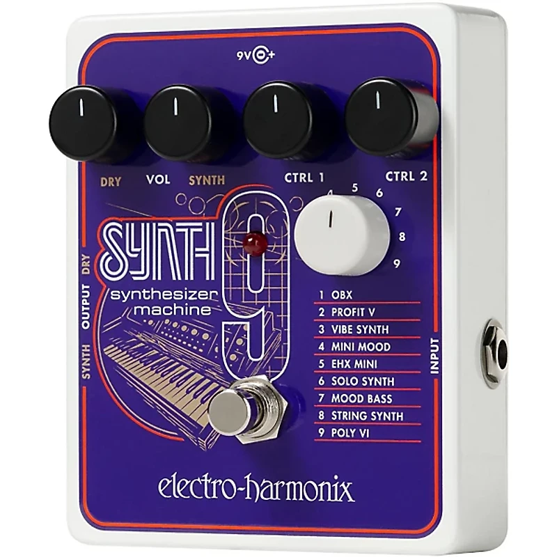 Electro-Harmonix SYNTH9 Synthesizer Machine Guitar Effects Pedal