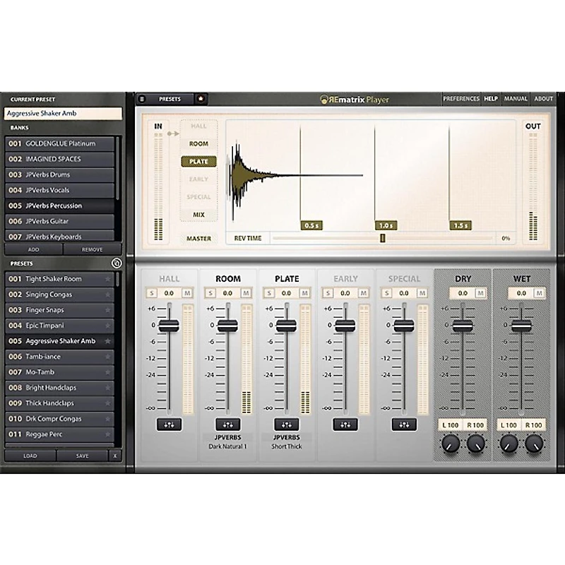 Overloud JPVerbs for REmatrix