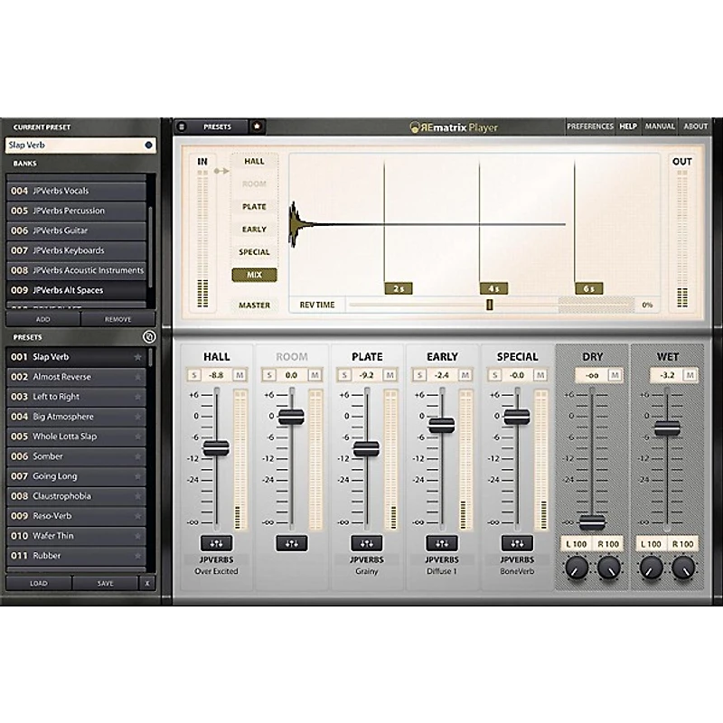 Overloud JPVerbs for REmatrix