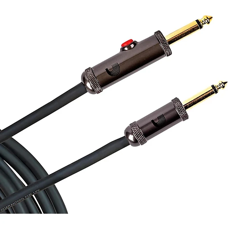D'Addario Circuit Breaker Instrument Cable With Latching Cut-Off Switch