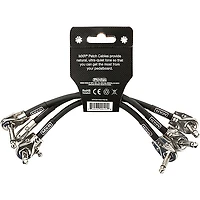 MXR Right Angle Patch Cable 3-Pack - 6 in. Black
