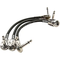 MXR Right Angle Patch Cable 3-Pack - 6 in. Black