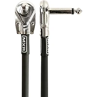 MXR Right Angle Patch Cable 3-Pack - 6 in. Black
