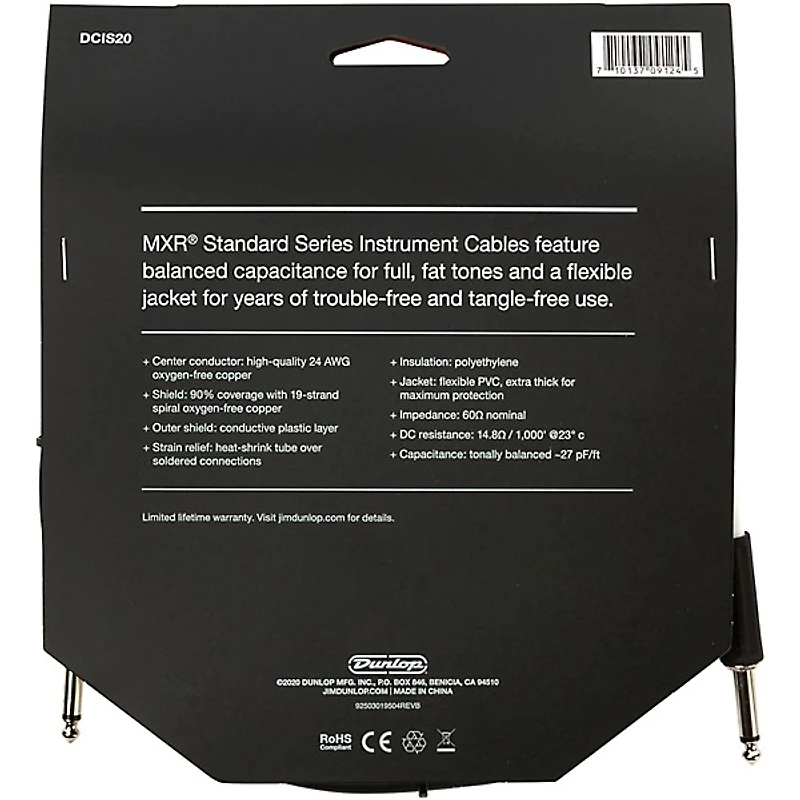 MXR Instrument Cable