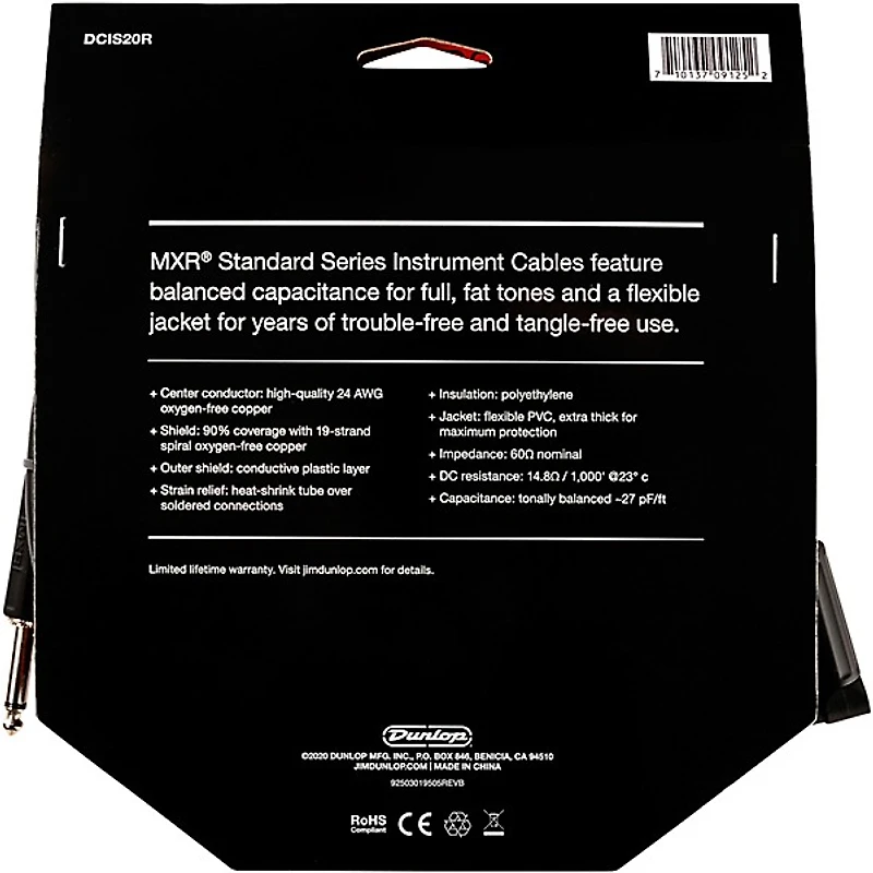MXR Instrument Cable