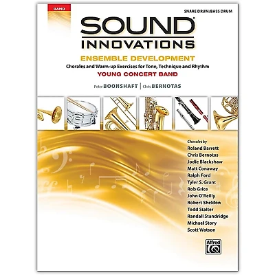 Alfred Sound Innovations for Concert Band: Ensemble Development for Young Concert Band Snare Drum/Bass Drum
