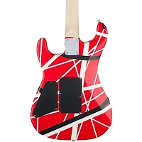 EVH Striped Series 5150 Electric Guitar Red, Black, and White Stripes
