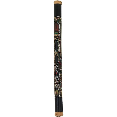 Pearl in. Bamboo Rainstick in Hand-Painted Hidden Spirit Finish
