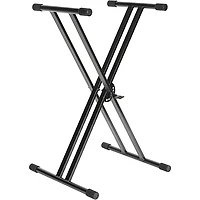 Musician's Gear KBX2 Double-Braced Keyboard Stand - Black