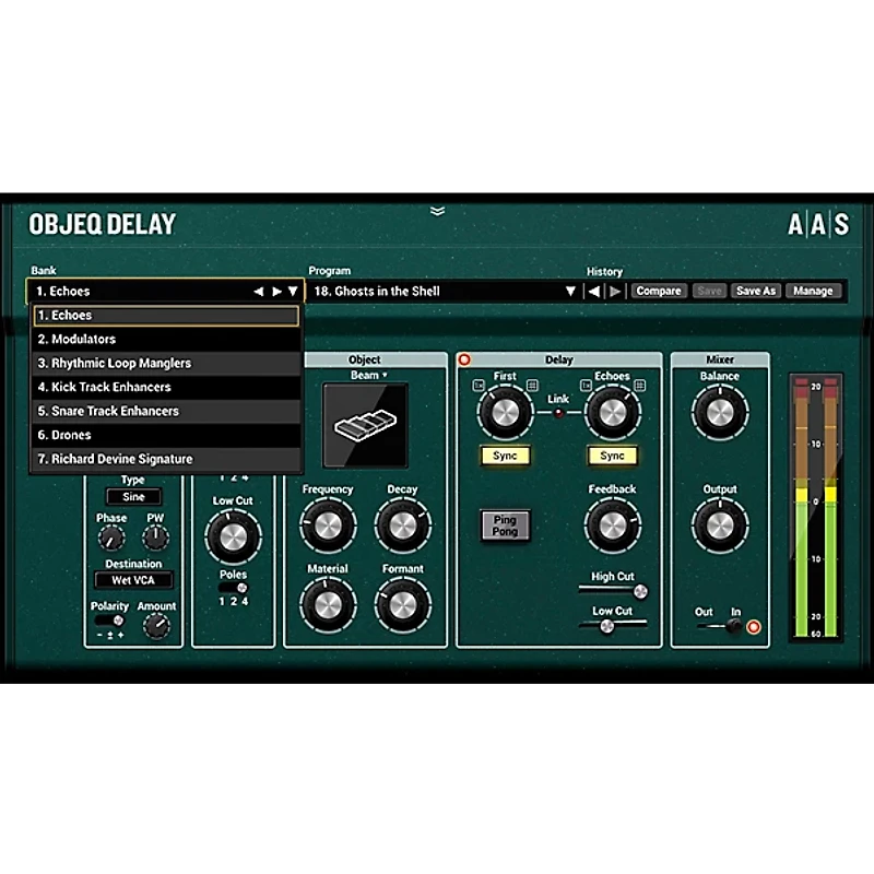 Applied Acoustics Systems Objeq Delay