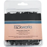 Gator GRW-SCRW025 25-Pack of Rack Screws with Washers, Black