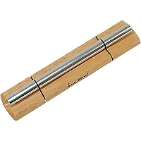 Tycoon Percussion Single Chrome Energy Chime on Siam Oak Bar